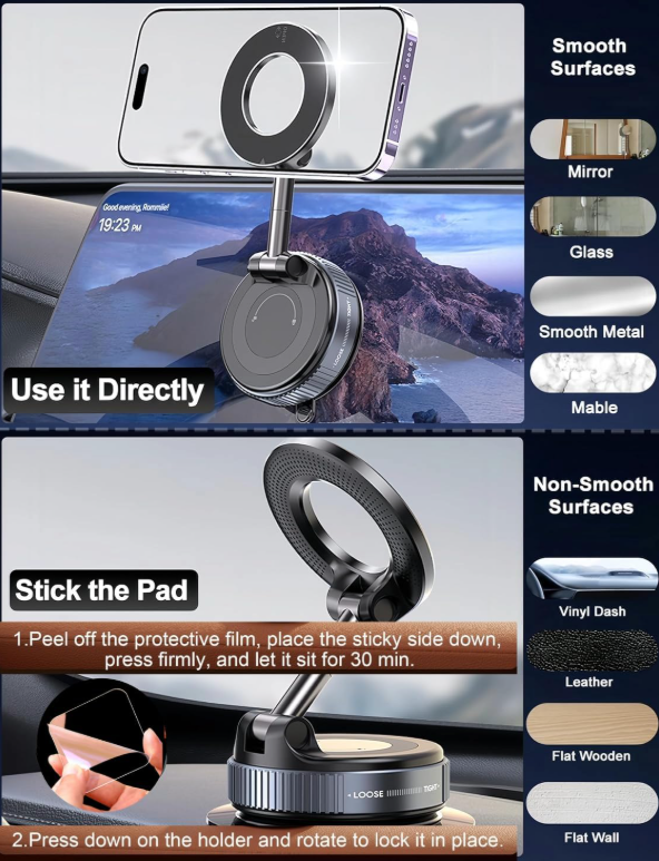 Suction Magnetic Phone Holder